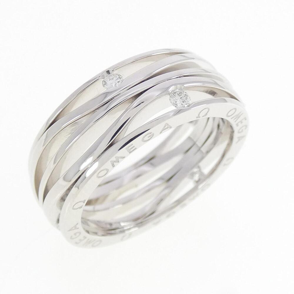 OMEGA Silver Diamond Ring